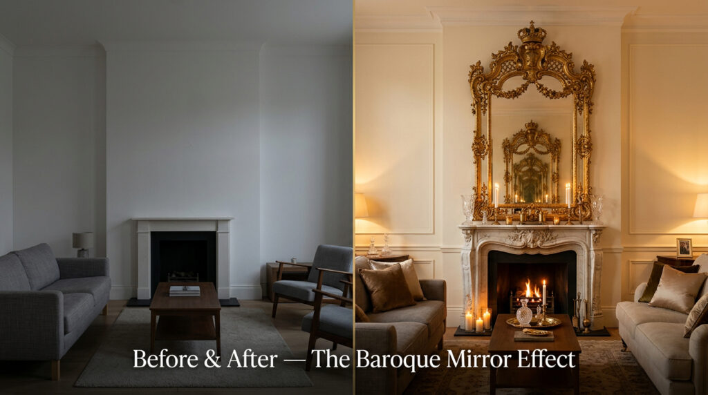 Why Baroque Mirrors Make Every Room Look More Expensive (+ How to Choose the Right One