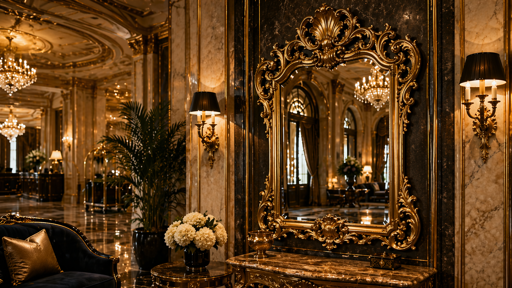 The Gilded Reflection: Why Baroque Style Mirrors Are Essential for Luxury Hotel Design