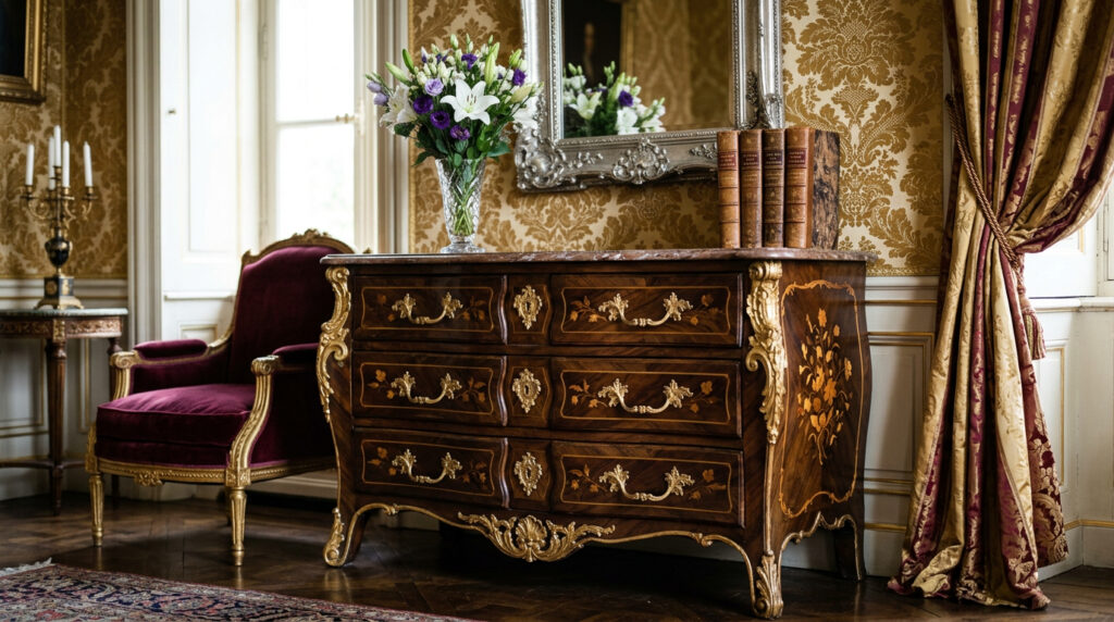 Baroque Chest of Drawers: Practical Storage with an Elegant Touch