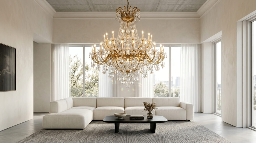 Baroque Chandeliers in Modern Interiors: How to Blend Timeless Elegance with Contemporary Design