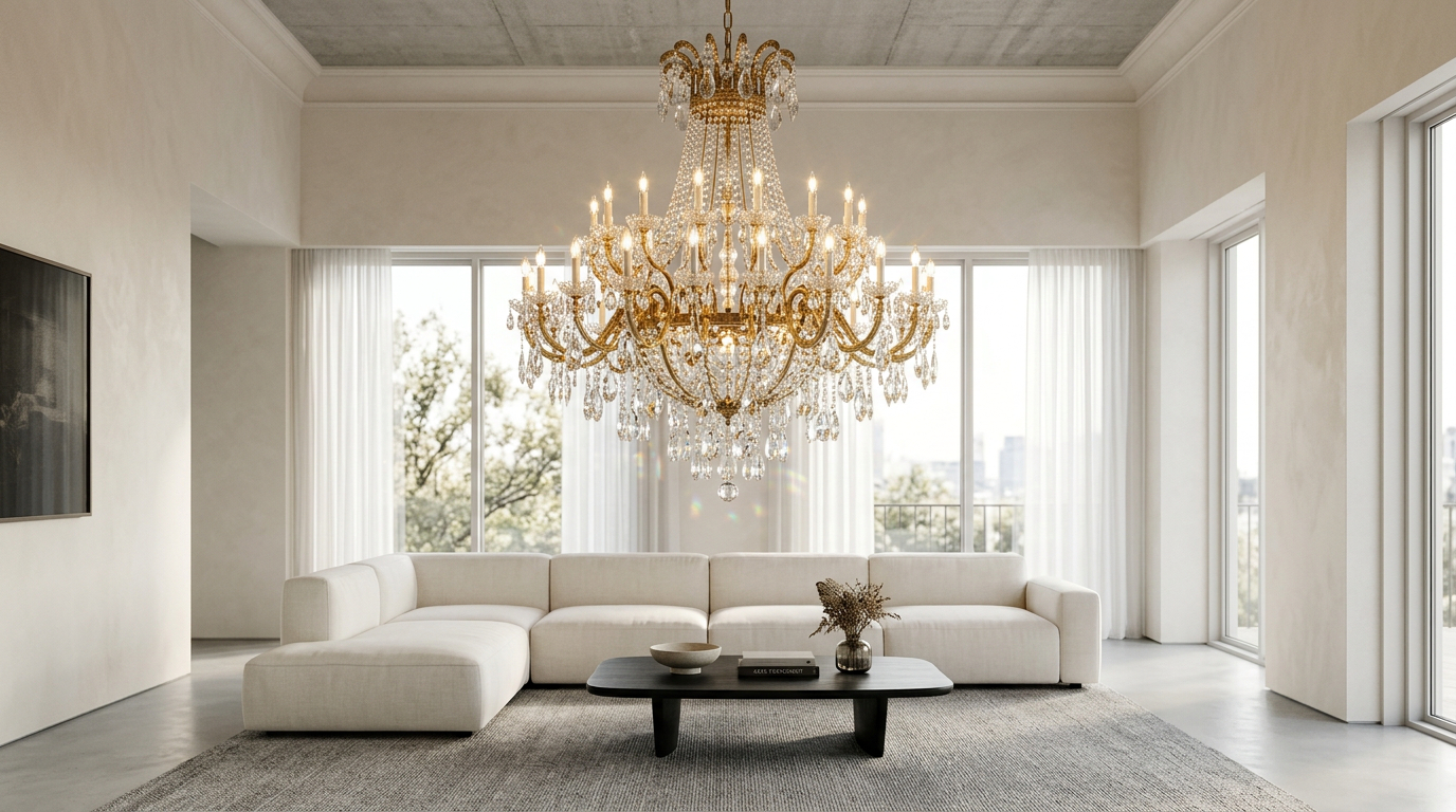 Baroque Chandeliers in Modern Interiors: How to Blend Timeless Elegance with Contemporary Design