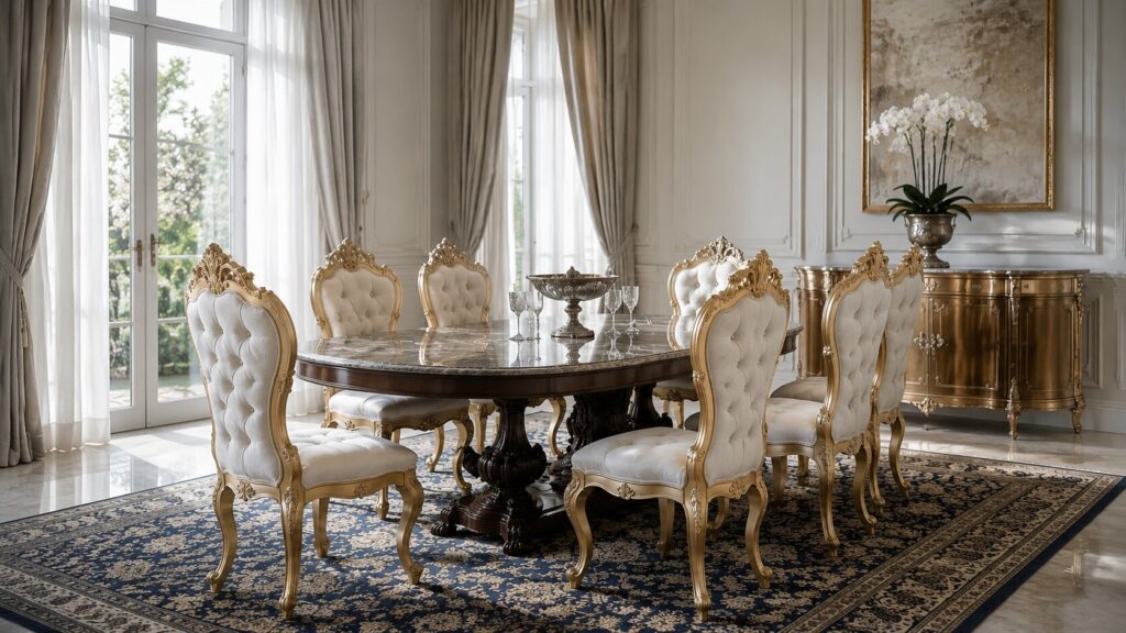 White and Gold Dining Chairs: How to Add Royalty to Your Dining Room