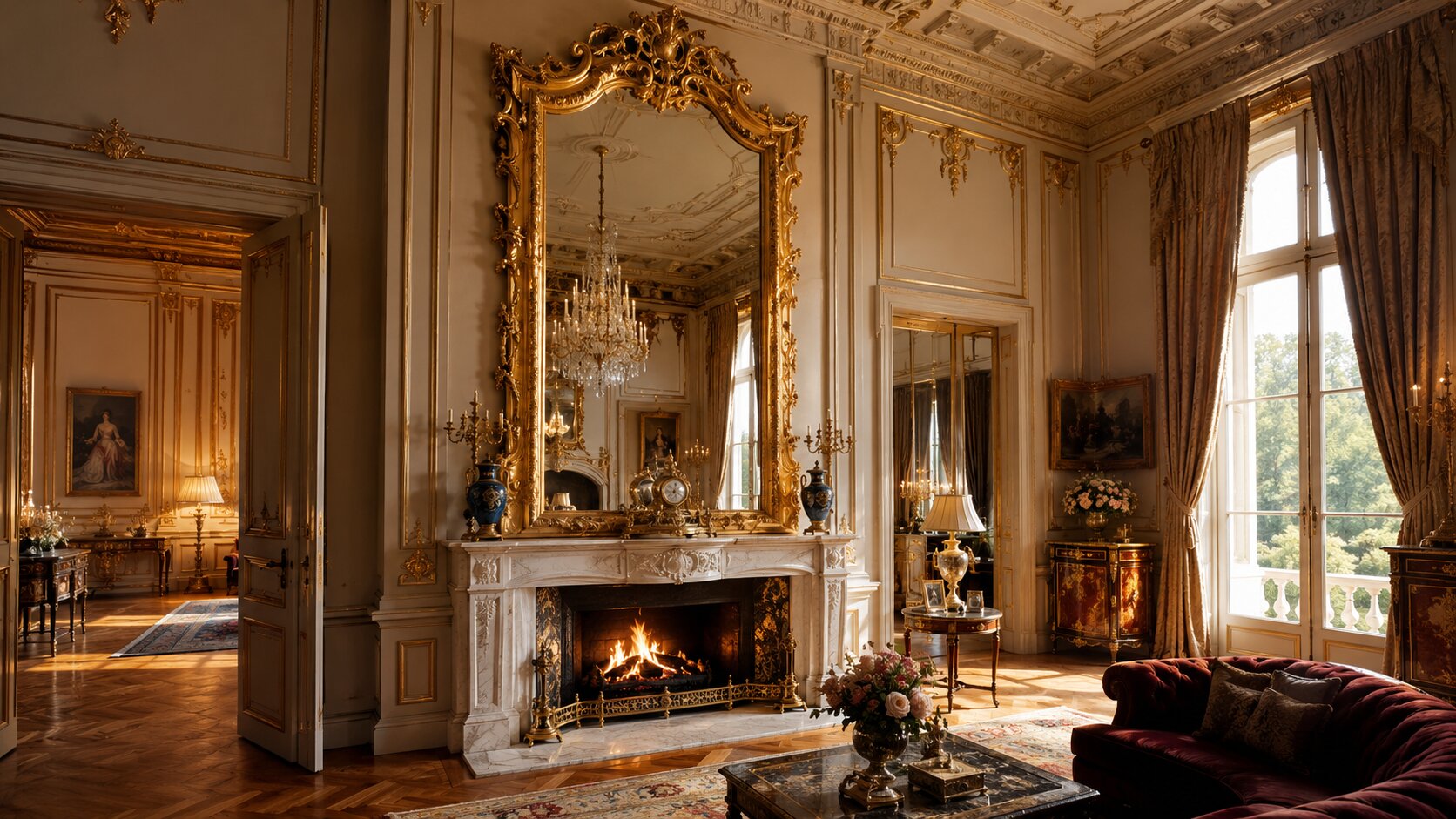 The Art of Grandeur: How to Use a Baroque Mirror to Make Any Room Look Bigger, Brighter, and More Luxurious
